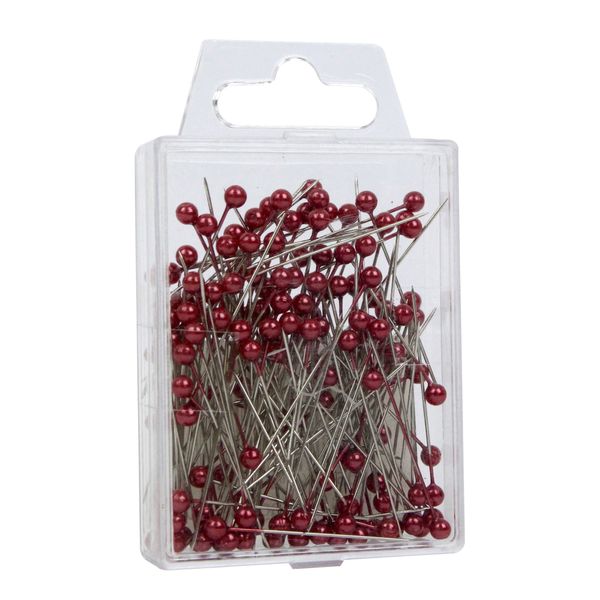 Red Pearl Headed Pins