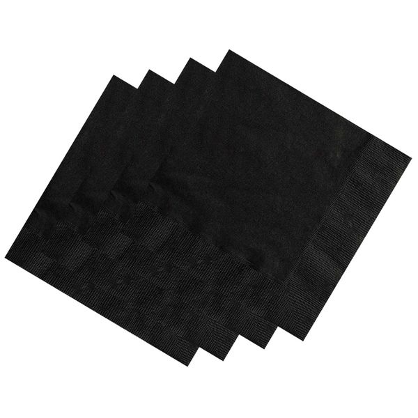 Pack Of Black Paper Napkins