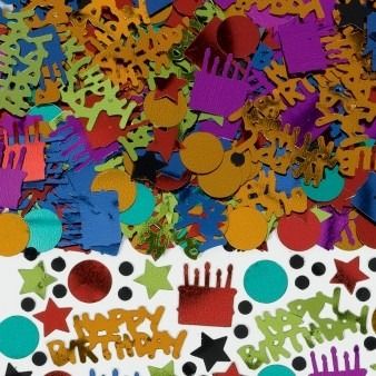 Dots, Stripes and Happy Birthday Confetti