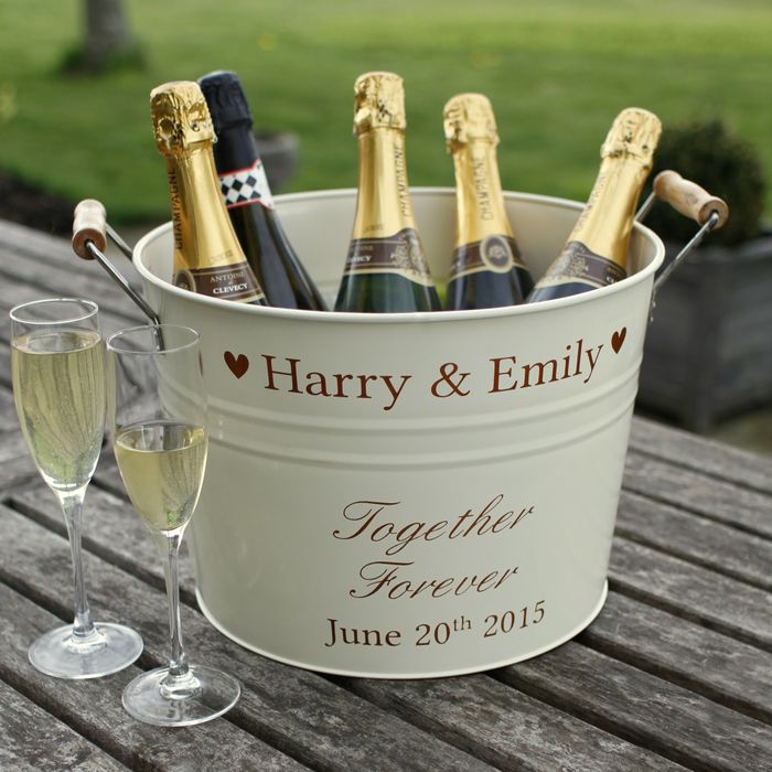 Personalised 2024 wine bucket