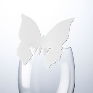 White Butterfly Place Card Holder