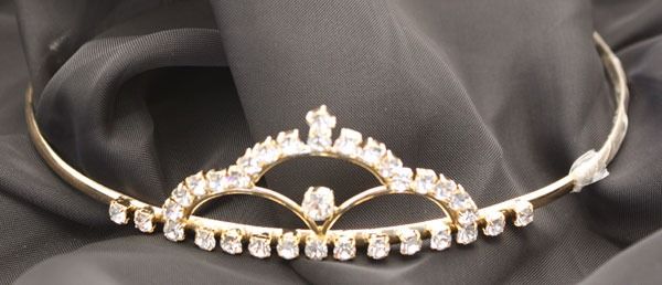 Gold Diamante Tiara (MISC957)