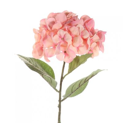 68cm Single Large Hydrangea Peach