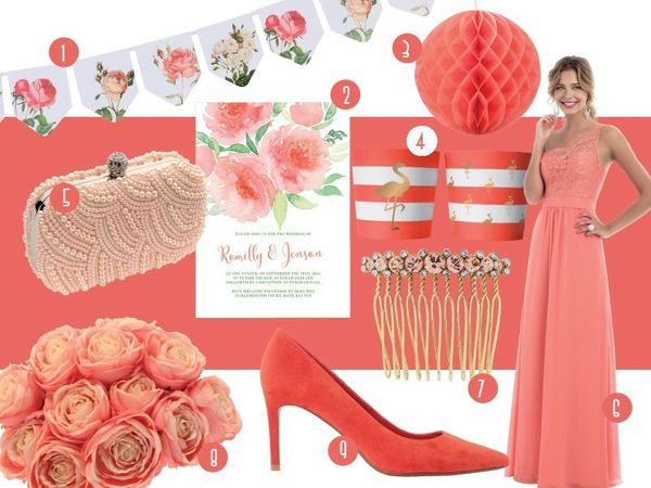 Wedding Ideas Online Peach Theme Feature