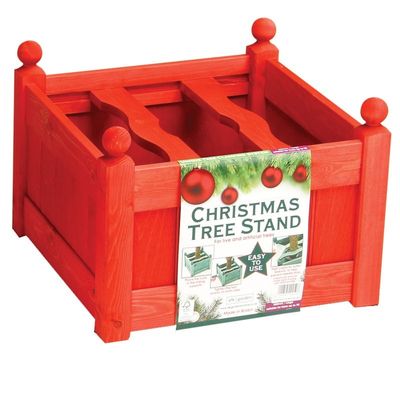 AFK Large Stained Christmas Stand - Red