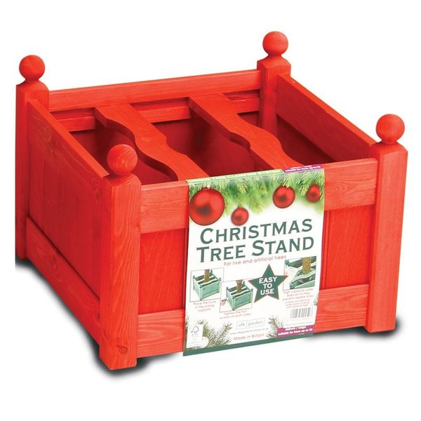 AFK Large Stained Christmas Stand - Red