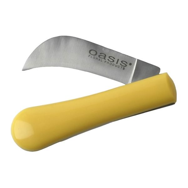 Oasis Florist Knife, Yellow Handle — Artificial Floral Supplies