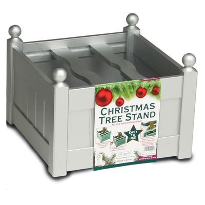 AFK Painted Christmas Tree Stand - Silver