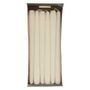 cream taper candles