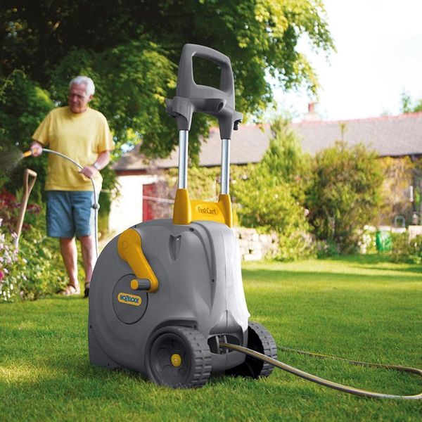 hozelock 2450p0000 wheeled fast cart with 40m hose