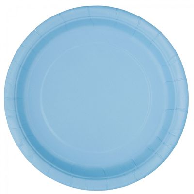 Power Blue Paper Plate