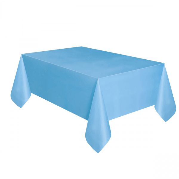 Powder Blue Plastic Tablecover