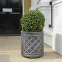 Stewart Round 32cm Lead Effect Planter