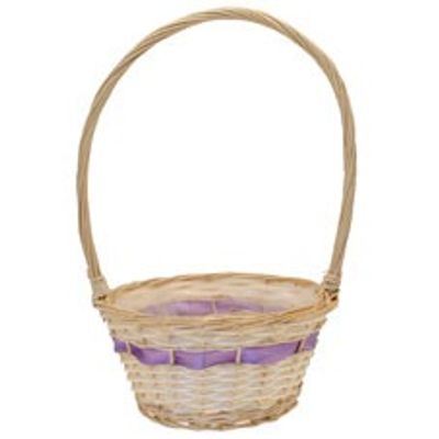 Lavender Ribbon Basket