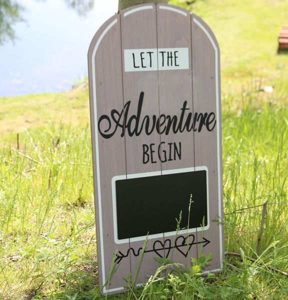 Let The Adventure Begin Sign