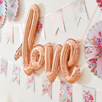 Truly Romantic Rose Gold Love Balloon