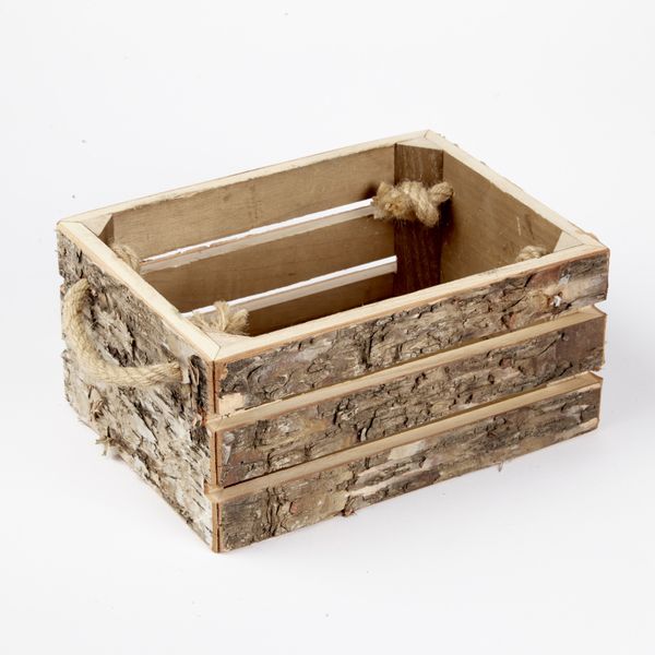 Birch Crate With Handles 45-01181
