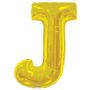 34" Letter Balloon - J - Gold