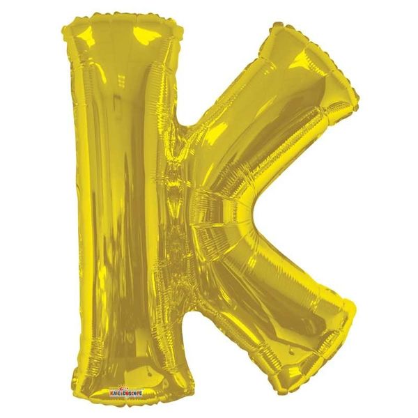 34" Letter Balloon - K - Gold