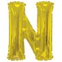 34" Letter Balloon - N - Gold