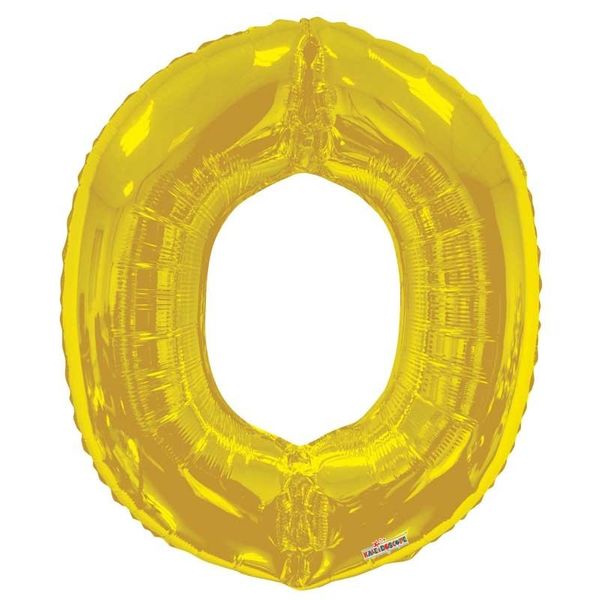 34" Letter Balloon - O - Gold