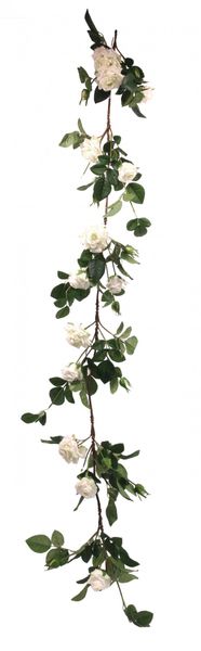 Luxury White rose Garland