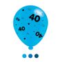 Age 40 Blue Mix Balloons (8 pack)