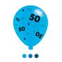 Age 50 Blue Mix Balloons (8 pack)