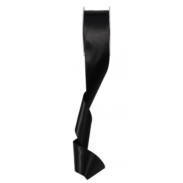 Black silk shop ribbon