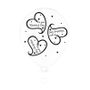 Wedding Day Heart Latex Balloons (8 pack)