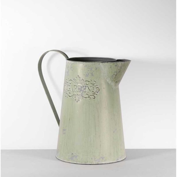 Distressed Green Watering Can