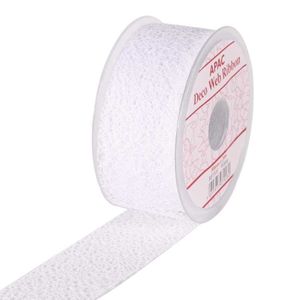 White Deco Web Ribbon