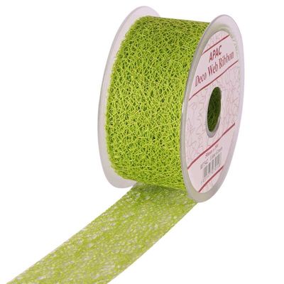 Lime Deco Web Ribbon