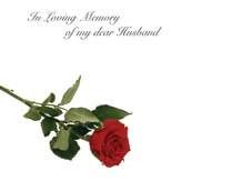 In Loving Memory Dear Husband - Large Sympathy Cards (x25)