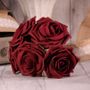 Burgundy Open Tea Rose