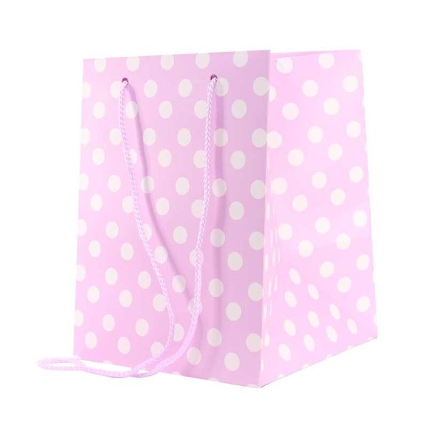 polka dot gift bag