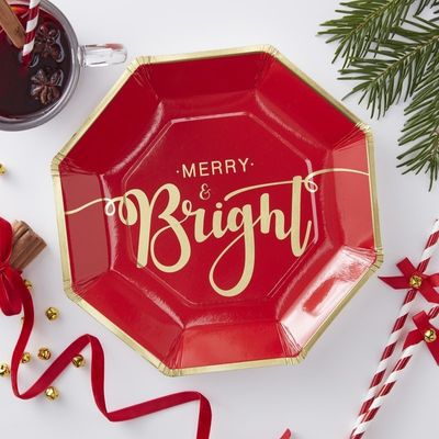 Merry & Bright Paper Plates