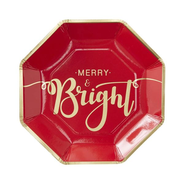 Merry & Bright Paper Plates