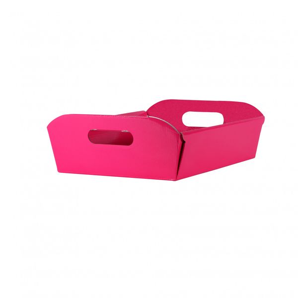 Pink cardboard hamper