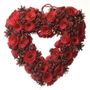 red open heart wreath