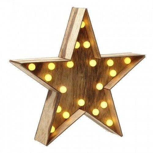 wooden star light