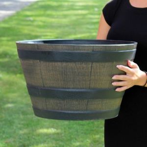 Plastic Barrel Planter
