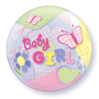 baby girl bubble balloon
