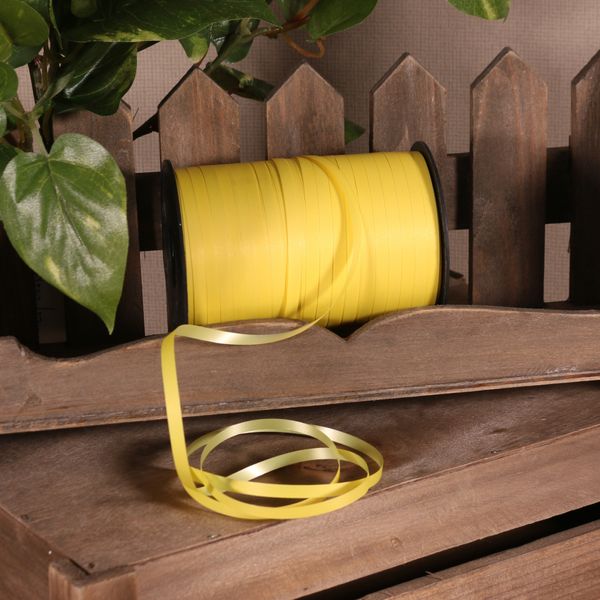 Matt Light Yellow Curling Ribbon