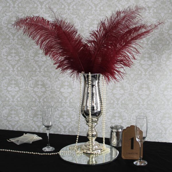 Bordeaux Ostrich Feathers