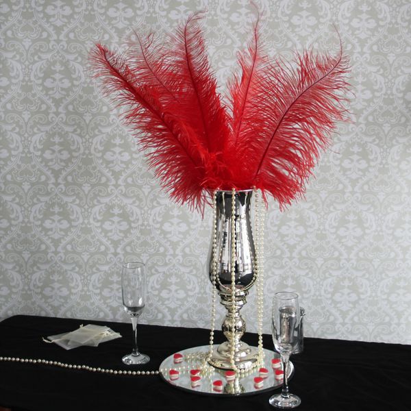 Red Ostrich Feathers