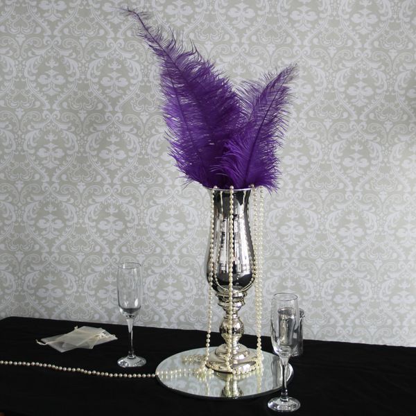 Purple ostrich clearance feathers