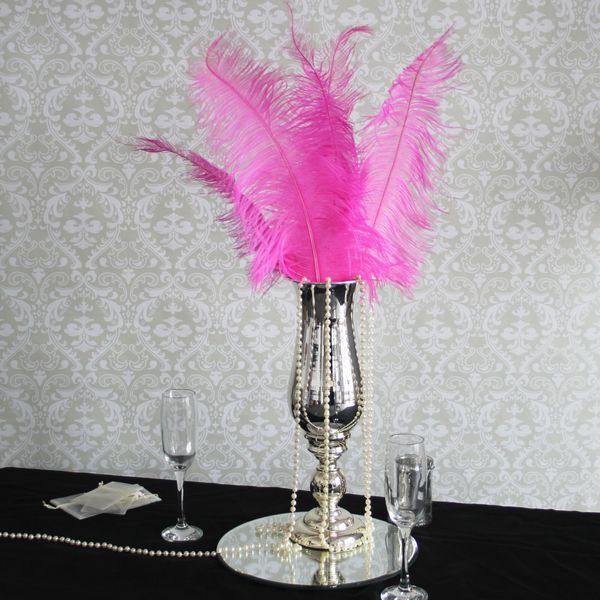 Fuchsia Ostrich Feathers