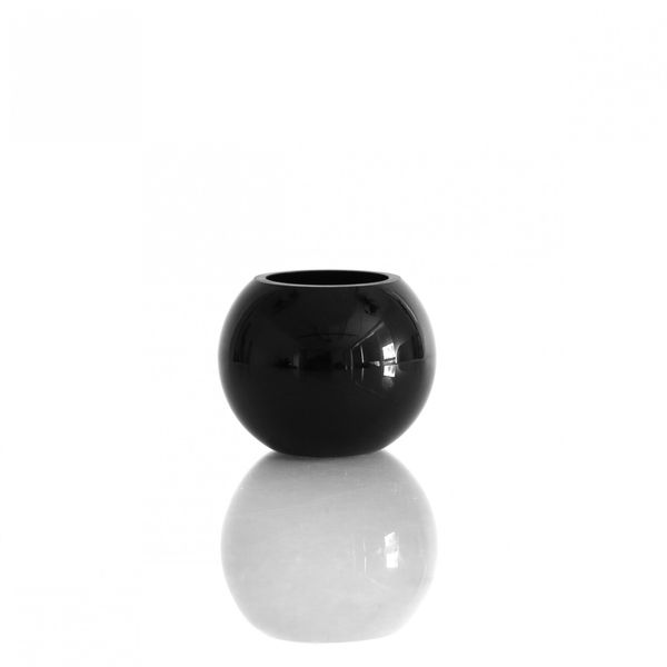 Black Glass Bubble Ball (8cm)