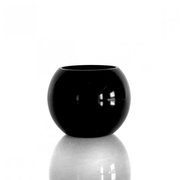 Black Glass Bubble Ball (10cm)
